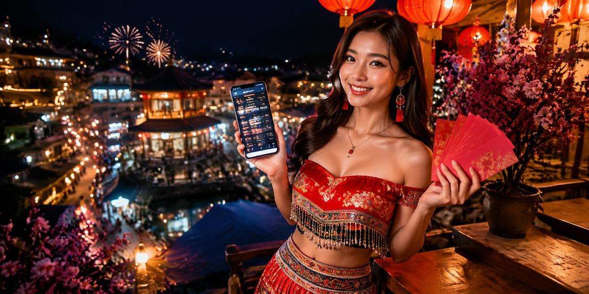 Người chơi tại Sa Pa nhận phong bì đỏ may mắn và bonus đặc biệt trong không khí lễ hội đèn lồng